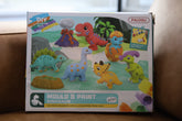 Ensemble de figurines en plâtre à peindre – Dinosaures